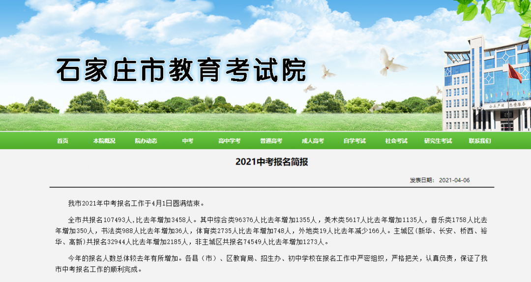 2021年河北中考人數(shù)確定啦！